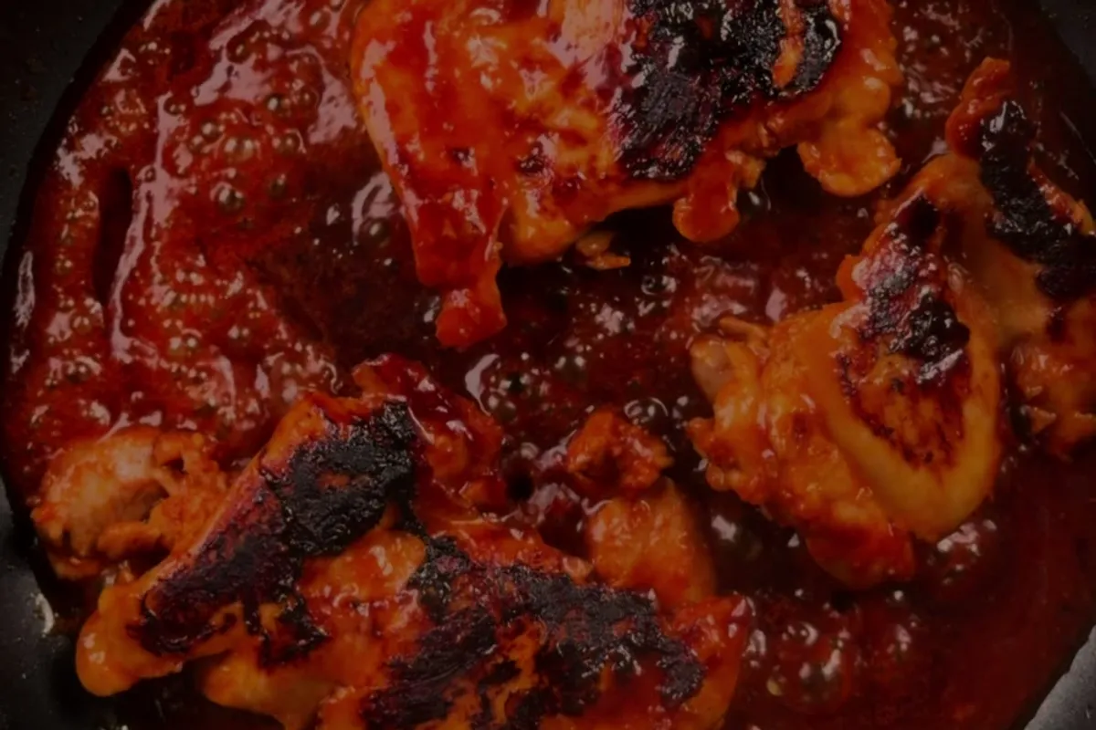 Meat marinating in a chipotle marinade